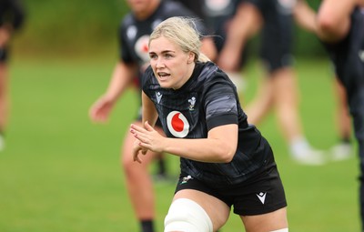 150725 - Wales Women Rugby training - Alex Callender during a training session ahead of their two match tour against Australia