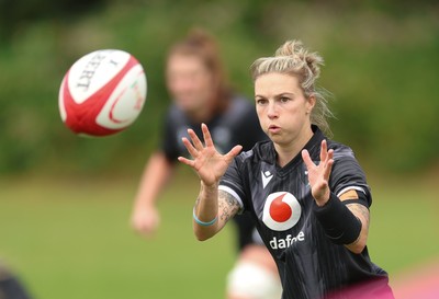 150725 - Wales Women Rugby training - Keira Bevan during a training session ahead of their two match tour against Australia