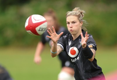 150725 - Wales Women Rugby training - Keira Bevan during a training session ahead of their two match tour against Australia