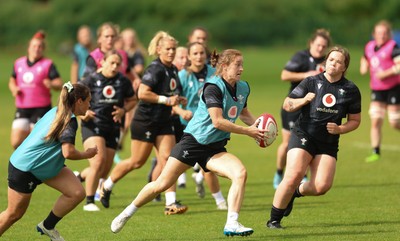 150725 - Wales Women Rugby training - Lisa Neumann during a training session ahead of their two match tour against Australia