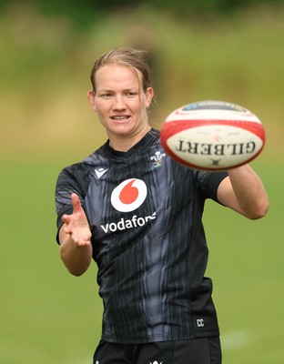 150725 - Wales Women Rugby training - Carys Cox during a training session ahead of their two match tour against Australia