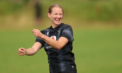 150725 - Wales Women Rugby training - Carys Cox during a training session ahead of their two match tour against Australia