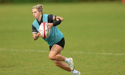 150725 - Wales Women Rugby training - Keira Bevan during a training session ahead of their two match tour against Australia