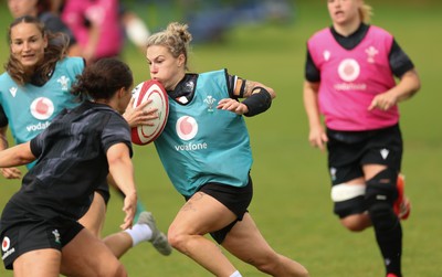 150725 - Wales Women Rugby training - Keira Bevan during a training session ahead of their two match tour against Australia