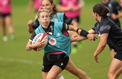 150725 - Wales Women Rugby training - Keira Bevan during a training session ahead of their two match tour against Australia