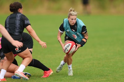 150725 - Wales Women Rugby training - Keira Bevan during a training session ahead of their two match tour against Australia