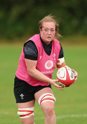 150725 - Wales Women Rugby training - Abbie Fleming during a training session ahead of their two match tour against Australia