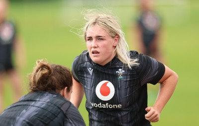150725 - Wales Women Rugby training - Alex Callender during a training session ahead of their two match tour against Australia