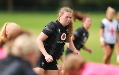 150725 - Wales Women Rugby training - Alaw Pyrs during a training session ahead of their two match tour against Australia