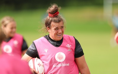 150725 - Wales Women Rugby training - Carys Phillips during a training session ahead of their two match tour against Australia
