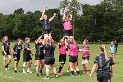 150725 - Wales Women Rugby training - Abbie Fleming during a training session ahead of their two match tour against Australia