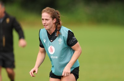 150725 - Wales Women Rugby training - Lisa Neumann during a training session ahead of their two match tour against Australia