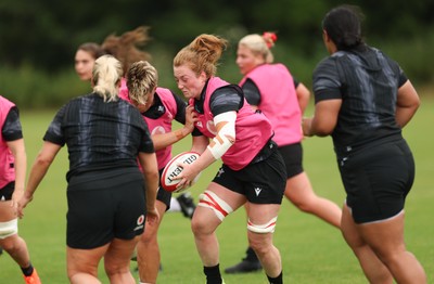 150725 - Wales Women Rugby training - Abbie Fleming during a training session ahead of their two match tour against Australia