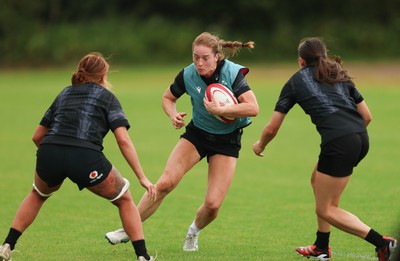 150725 - Wales Women Rugby training - Lisa Neumann during a training session ahead of their two match tour against Australia