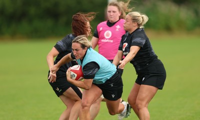 150725 - Wales Women Rugby training - Courtney Keight during a training session ahead of their two match tour against Australia