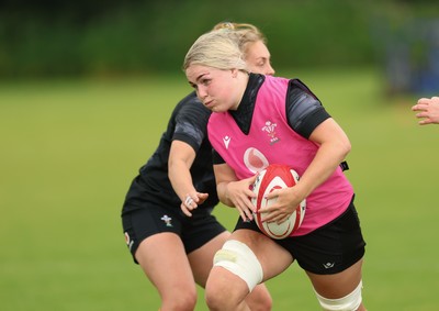 150725 - Wales Women Rugby training - Alex Callender during a training session ahead of their two match tour against Australia