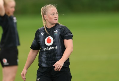 150725 - Wales Women Rugby training - Seren Lockwood during a training session ahead of their two match tour against Australia