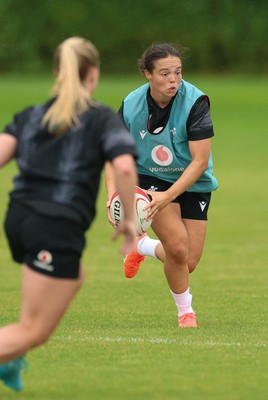 150725 - Wales Women Rugby training - Meg Davies during a training session ahead of their two match tour against Australia