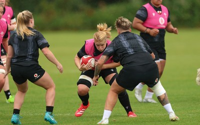 150725 - Wales Women Rugby training - Bethan Lewis during a training session ahead of their two match tour against Australia