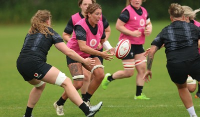 150725 - Wales Women Rugby training - Georgia Evans during a training session ahead of their two match tour against Australia