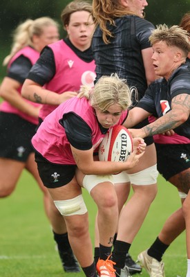 150725 - Wales Women Rugby training - Alex Callender during a training session ahead of their two match tour against Australia