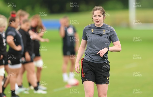 150725 - Wales Women Rugby training - Lois Drummie during a training session ahead of their two match tour against Australia