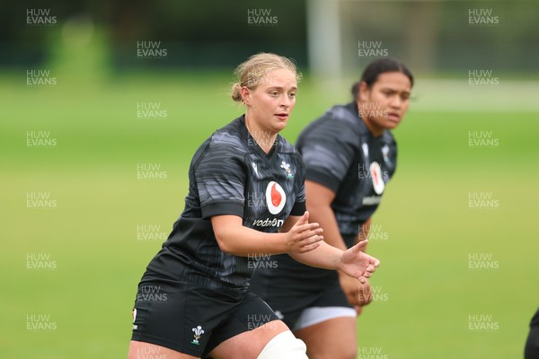 150725 - Wales Women Rugby training - Tilly Vucaj during a training session ahead of their two match tour against Australia