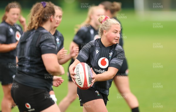 150725 - Wales Women Rugby training - Molly Reardon during a training session ahead of their two match tour against Australia