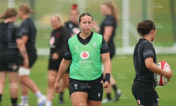 150725 - Wales Women Rugby training - Katherine Baverstock during a training session ahead of their two match tour against Australia