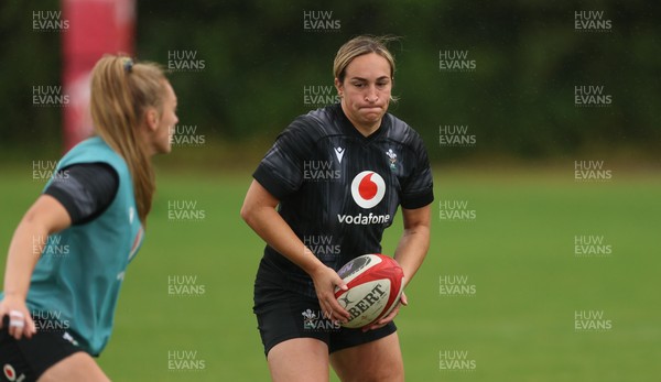 150725 - Wales Women Rugby training - Courtney Keight during a training session ahead of their two match tour against Australia