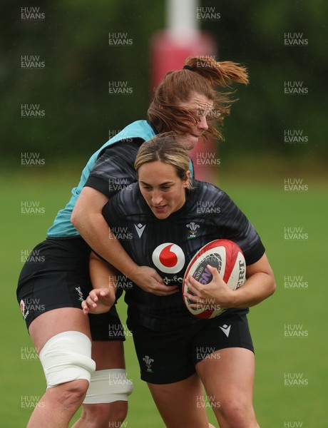150725 - Wales Women Rugby training - Courtney Keight during a training session ahead of their two match tour against Australia