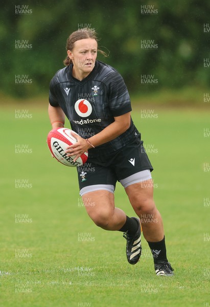 150725 - Wales Women Rugby training - Lleucu George during a training session ahead of their two match tour against Australia