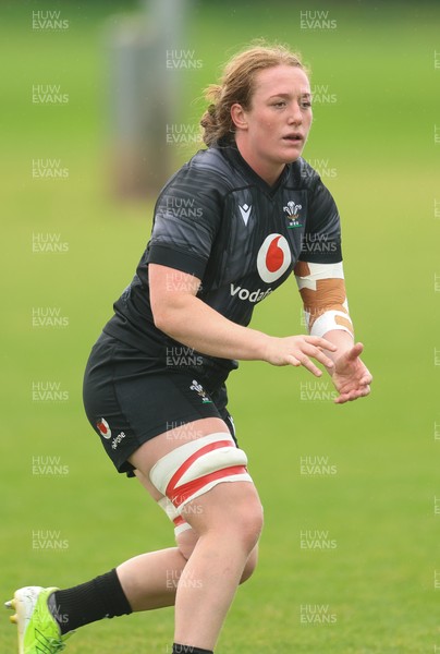 150725 - Wales Women Rugby training - Abbie Fleming during a training session ahead of their two match tour against Australia