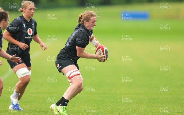 150725 - Wales Women Rugby training - Abbie Fleming during a training session ahead of their two match tour against Australia