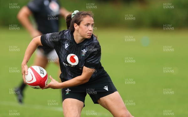 150725 - Wales Women Rugby training - Kayleigh Powell during a training session ahead of their two match tour against Australia   