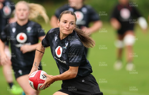 150725 - Wales Women Rugby training - Jasmine Joyce during a training session ahead of their two match tour against Australia   