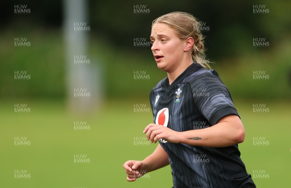 150725 - Wales Women Rugby training - Tilly Vucaj during a training session ahead of their two match tour against Australia   