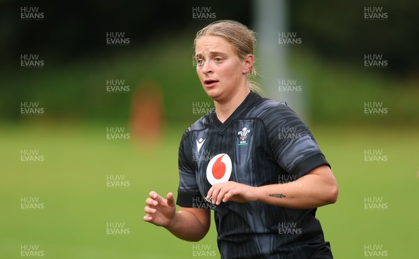 150725 - Wales Women Rugby training - Tilly Vucaj during a training session ahead of their two match tour against Australia   