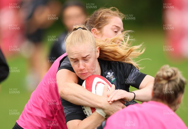 150725 - Wales Women Rugby training - Catherine Richards during a training session ahead of their two match tour against Australia   