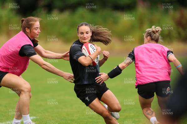 150725 - Wales Women Rugby training - Jasmine Joyce during a training session ahead of their two match tour against Australia   