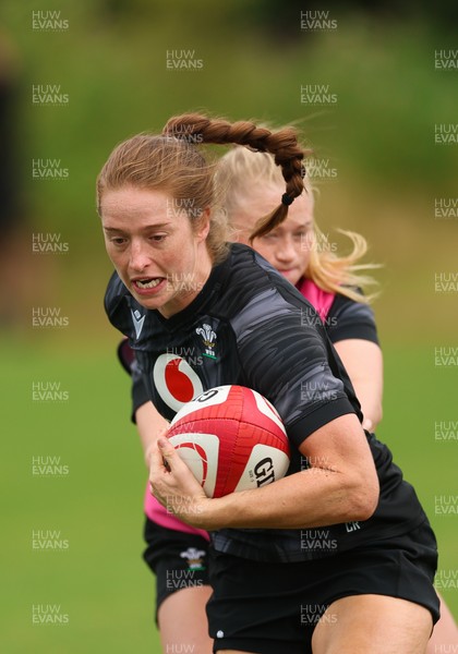 150725 - Wales Women Rugby training - Lisa Neumann during a training session ahead of their two match tour against Australia   