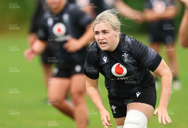 150725 - Wales Women Rugby training - Alex Callender during a training session ahead of their two match tour against Australia