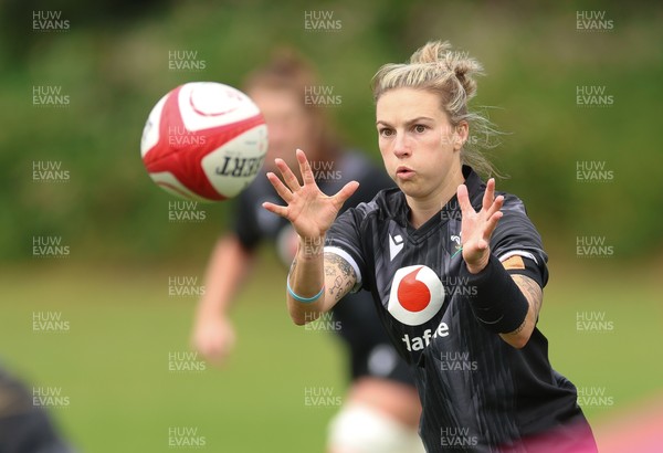 150725 - Wales Women Rugby training - Keira Bevan during a training session ahead of their two match tour against Australia