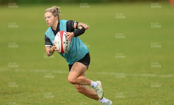 150725 - Wales Women Rugby training - Keira Bevan during a training session ahead of their two match tour against Australia