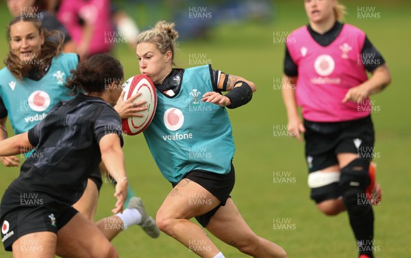 150725 - Wales Women Rugby training - Keira Bevan during a training session ahead of their two match tour against Australia