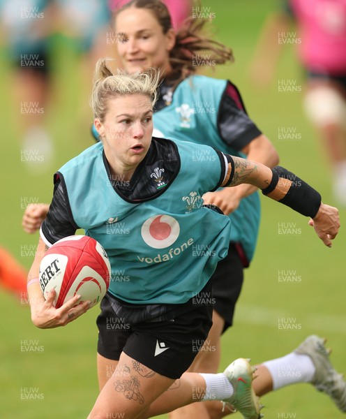 150725 - Wales Women Rugby training - Keira Bevan during a training session ahead of their two match tour against Australia