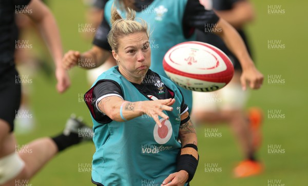 150725 - Wales Women Rugby training - Keira Bevan during a training session ahead of their two match tour against Australia