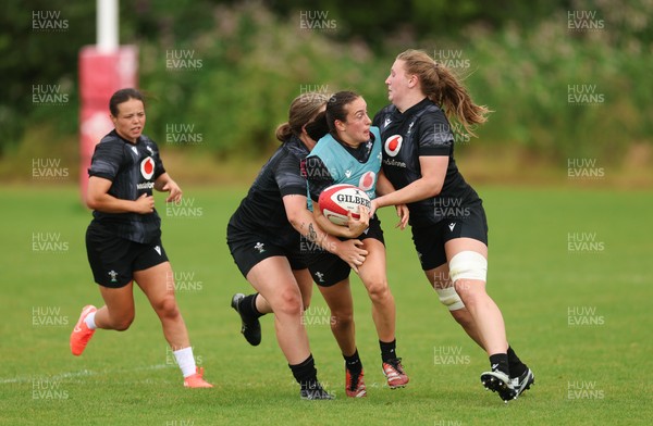 150725 - Wales Women Rugby training - Wales Women during a training session ahead of their two match tour against Australia