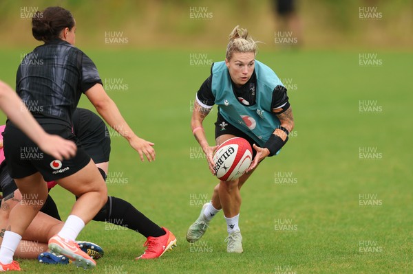 150725 - Wales Women Rugby training - Keira Bevan during a training session ahead of their two match tour against Australia