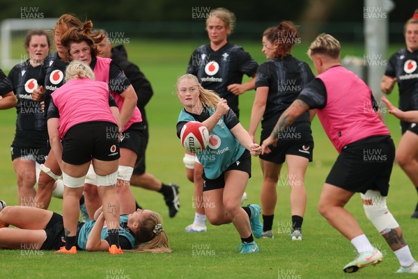 150725 - Wales Women Rugby training - Seren Lockwood during a training session ahead of their two match tour against Australia